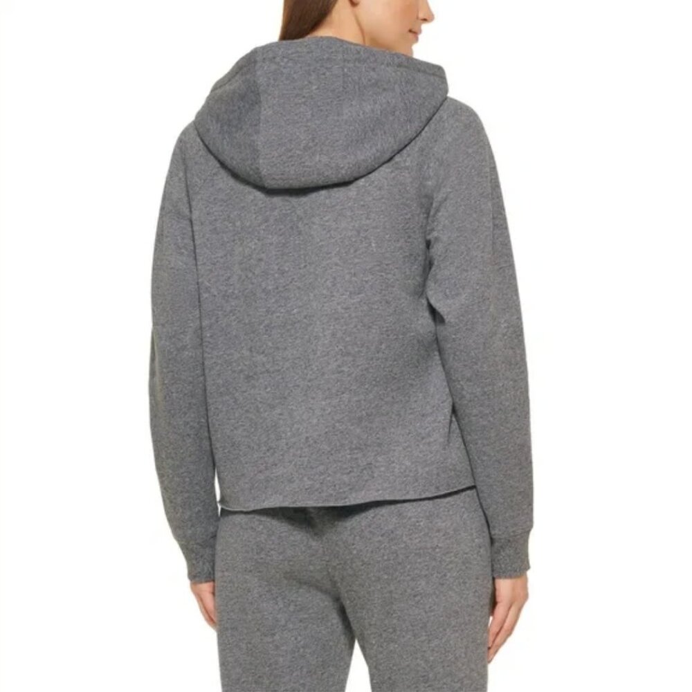 CALVIN KLEIN Fleece Relaxed Fit Hoodie in Gray Grey Size SMALL NWT - Picture 2 of 4
